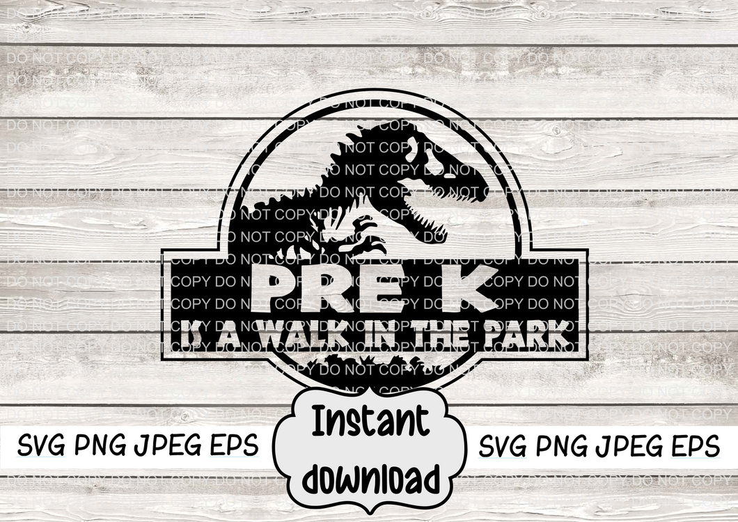 Pre K Is A Walk In The Park