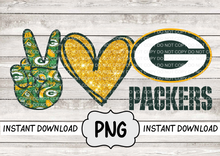 Load image into Gallery viewer, Peace Love Packers
