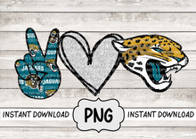 Load image into Gallery viewer, Peace Love Jaguars

