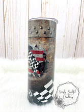 Load image into Gallery viewer, Rustic Race Tumbler
