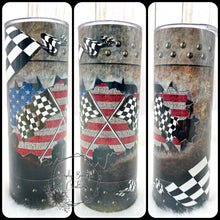 Load image into Gallery viewer, Rustic Race Tumbler
